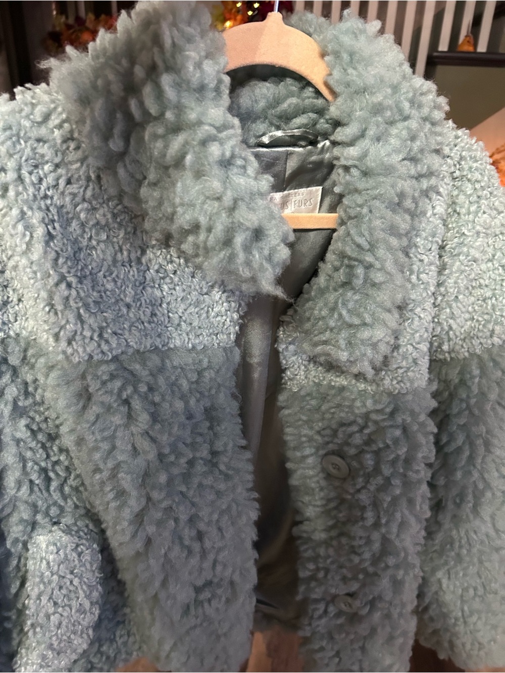 Women’s Donna Salyers Faux Shearling Jacket - Light Blue
